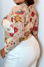 Buso mallatex sublimado beige