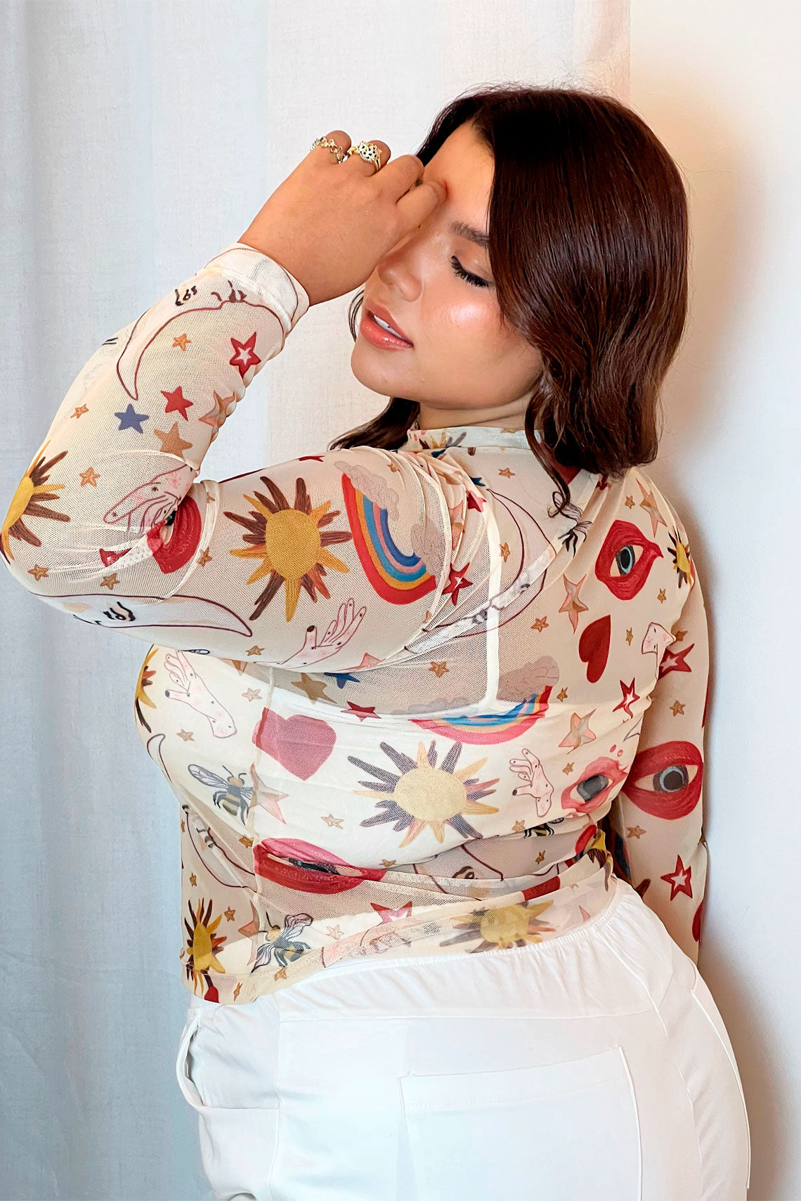 Buso mallatex sublimado beige