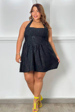 Vestido corte princesa negro