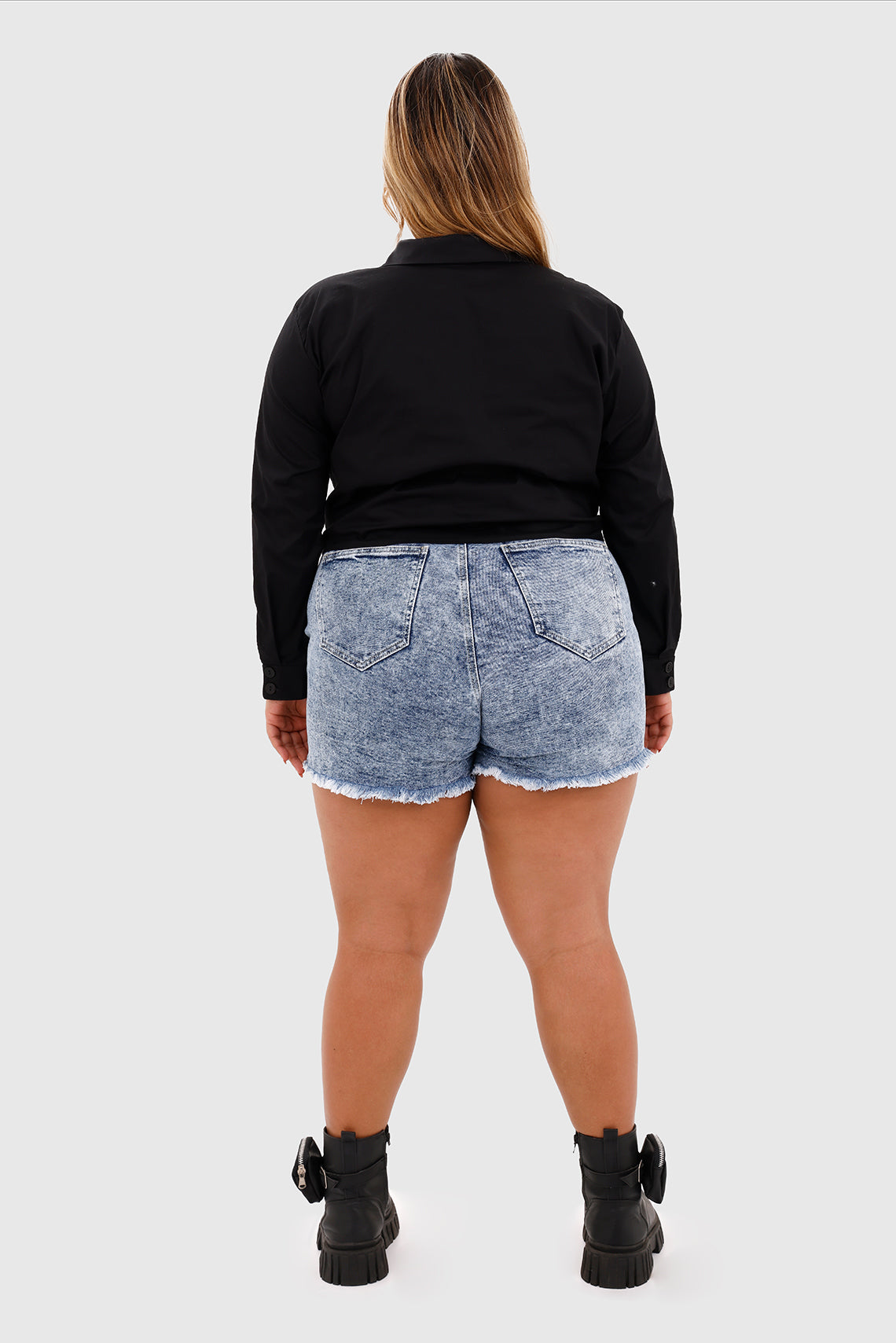 Blusa cola de pato plus negro