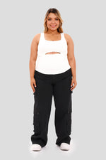 Crop top Siza Plus beige