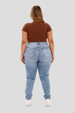 Crop top manga corta Café