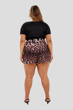 Falda short animal print aprint