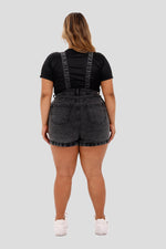 Jardinera Short Denim Plus humo