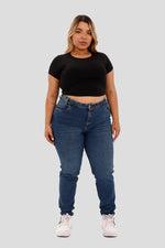 Jean skinny azul oscuro