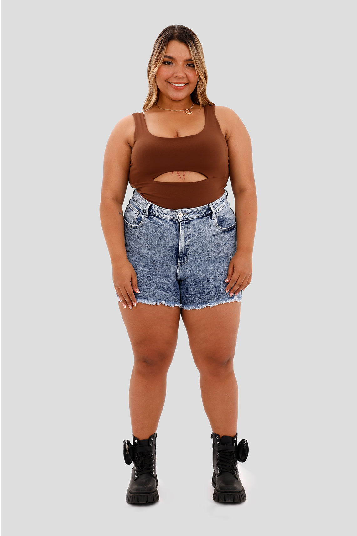 Short denim azul claro