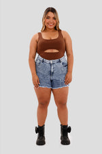 Short denim azul claro