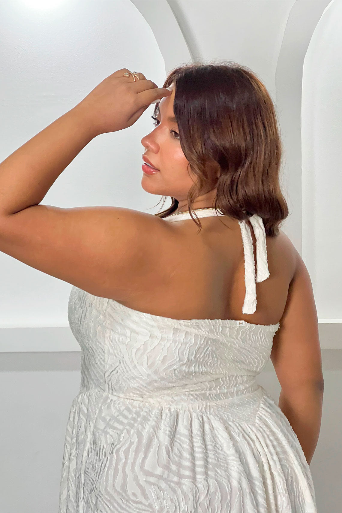 Vestido corte princesa blanco