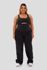 Crop top Siza Plus negro