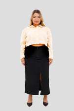 Blusa Manga larga Plus amarillo