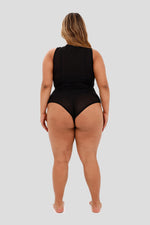 Body plus sin mangas negro