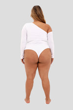 Body plus asimétrico blanco