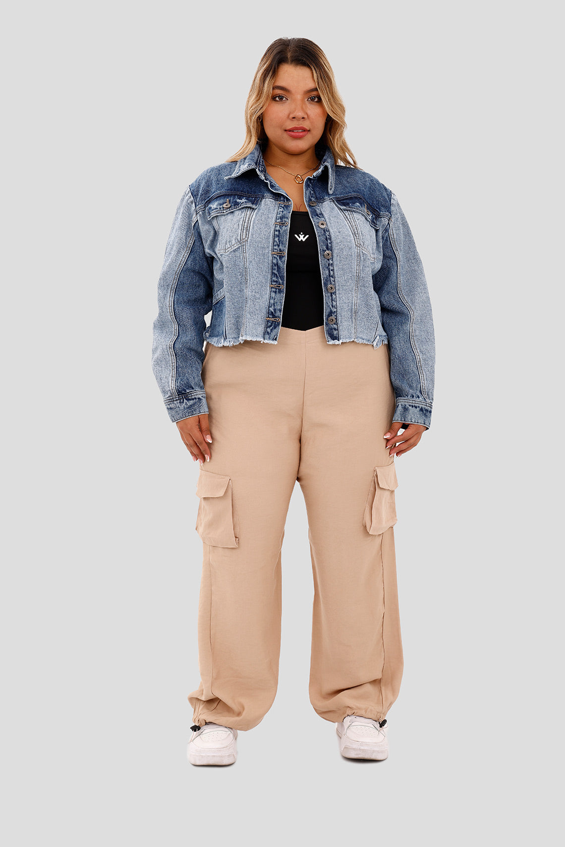 Chaqueta de parches azul