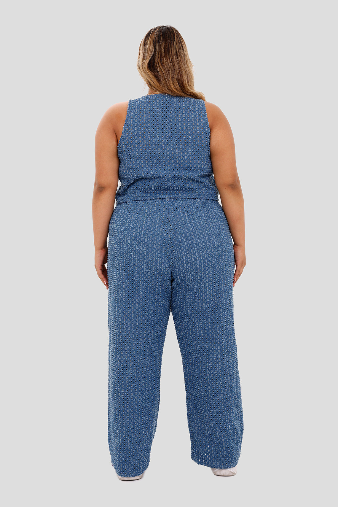 Set chaleco y pantalón azul