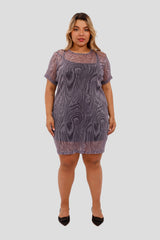 Vestido corto semitransparente