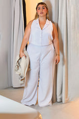 Set con pantalón y chaleco Blanco