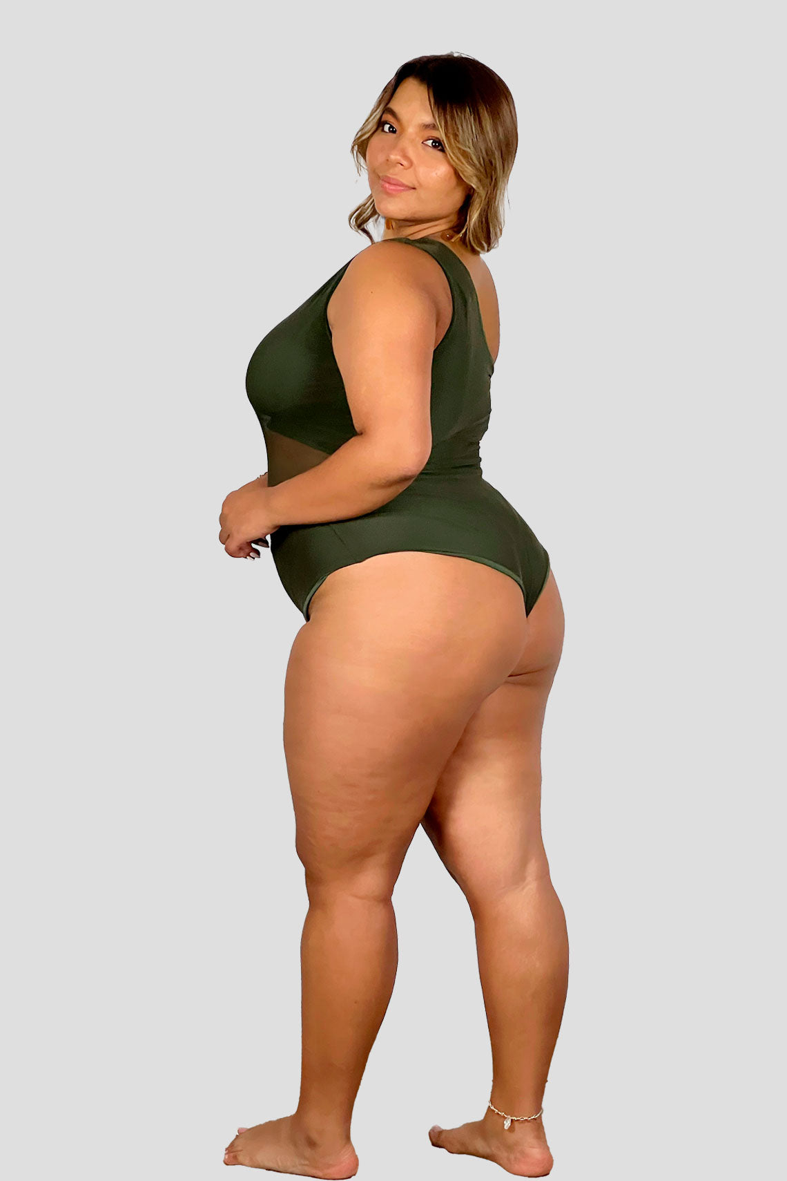 Body medio lado en transparencia Verde